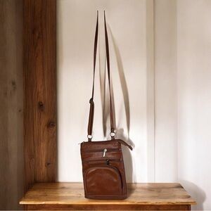 Brown Leather Crossbody Bag